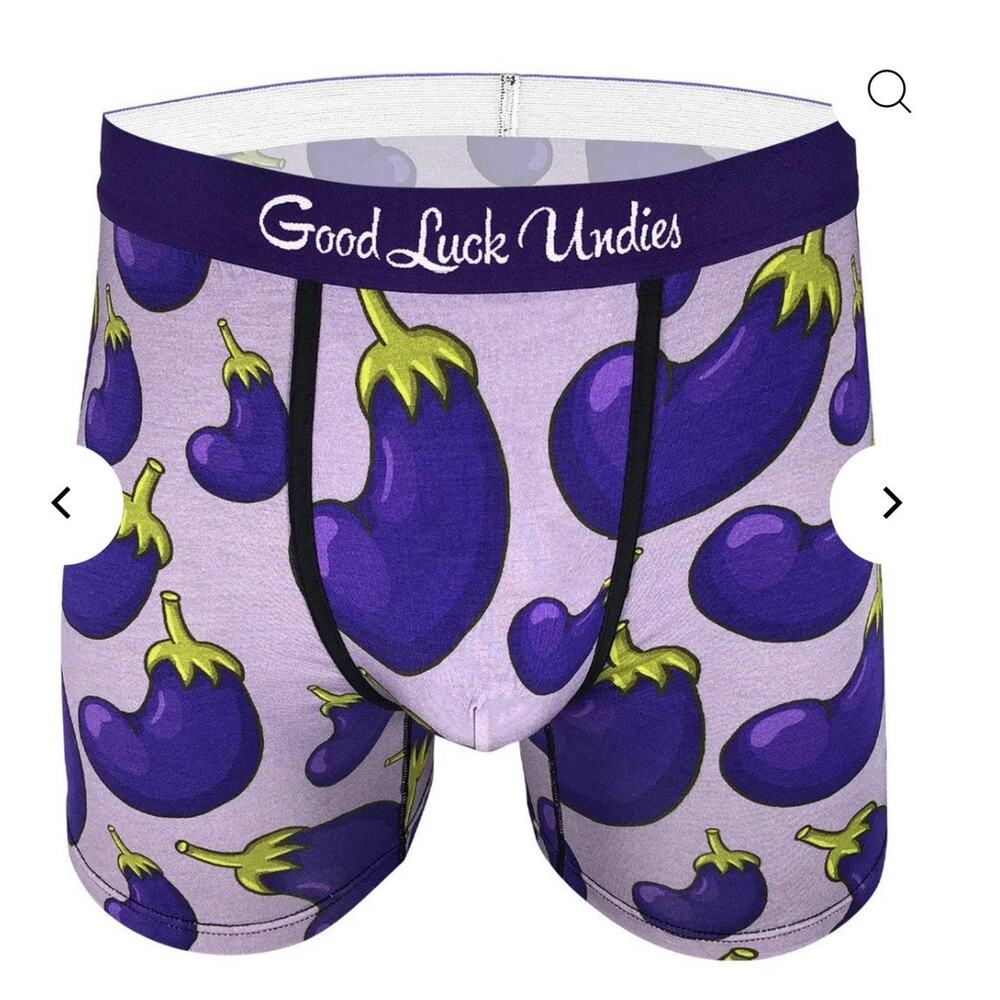 Good Luck Undies Men Xl or Lg Eggplant